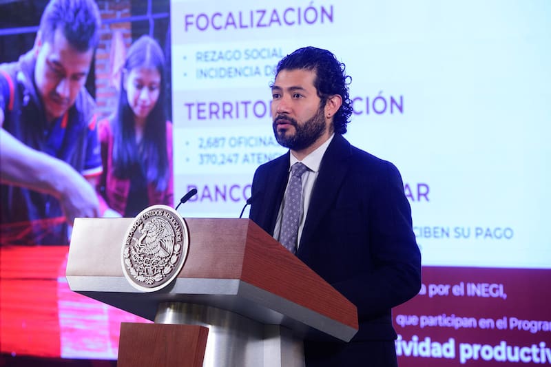 Marath Bolaños López, secretario del Trabajo y Previsión Social.