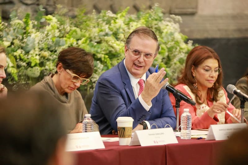 Marcelo Ebrard, titular de la Secretaría de Economía, durante la instalación del Comité Promotor de Inversiones de la Ciudad de México.