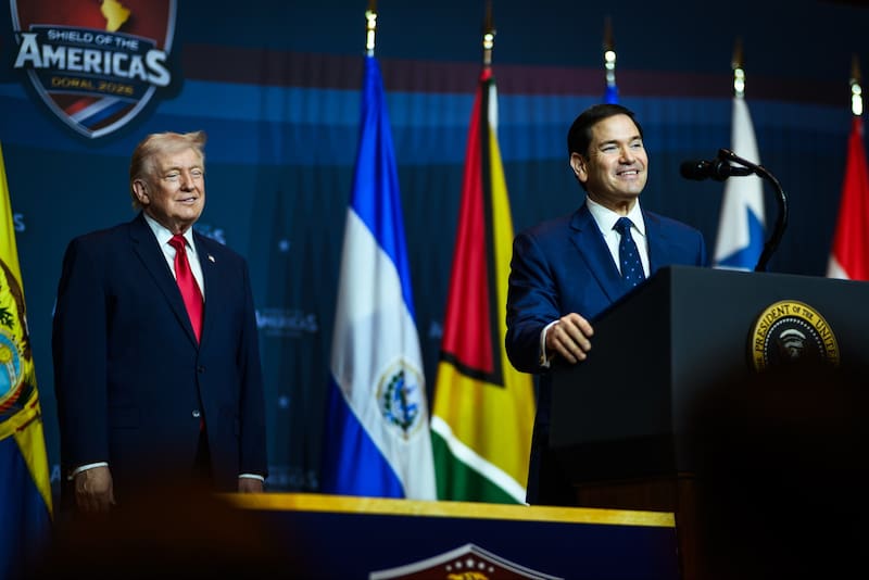Marco Rubio y Donald Trump