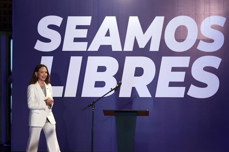 La líder opositora agradeció al Gobierno de Estados Unidos por la acción del 3 de enero que, dijo, abrió la puerta a la libertad del país.