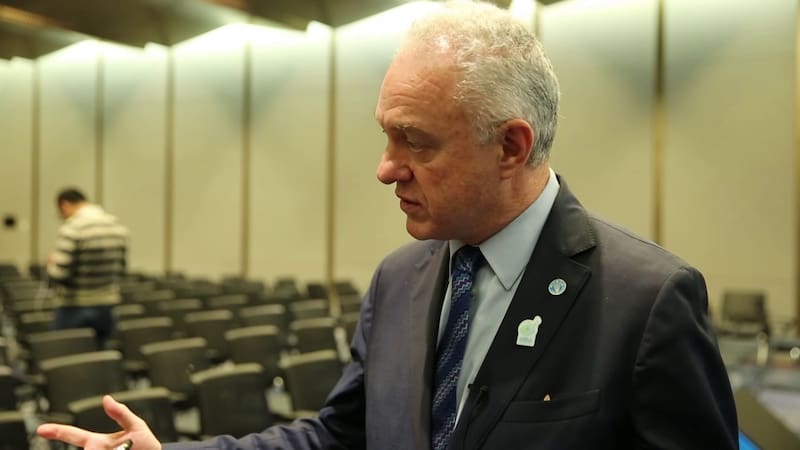 Canciller uruguayo, Mario Lubetkin.