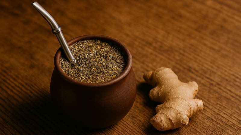 Agregarle jengibre al mate | Qué beneficios tiene y cuánto se recomienda poner. Foto (IA)
