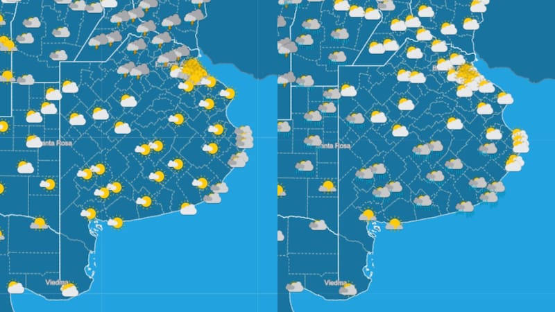 El Servicio Meteorológico Nacional anunció lluvias para este viernes 2 y para el miércoles 7 de enero. Foto: SMN