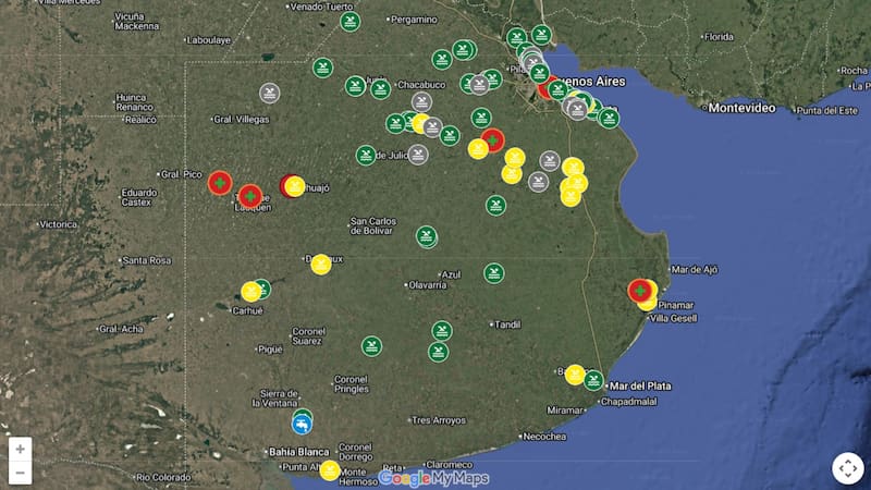 Máxima alerta roja por bacterias tóxicas en ríos importantes de Argentina: en cuáles no hay que meterse. Foto: Gobierno de la provincia de Buenos Aires