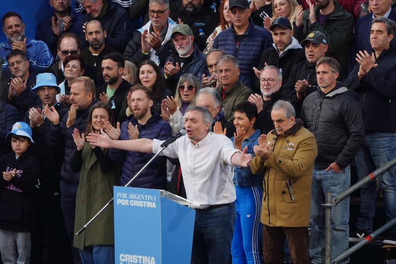 Máximo Kirchner, principal orador en el acto por la libertad de Cristina Kirchner en el Parque Lezama