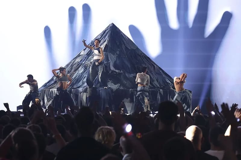 Actuación de MAYO en la segunda semifinal del Benidorm Fest. EFE/RTVE/Roberto Moreno Moya