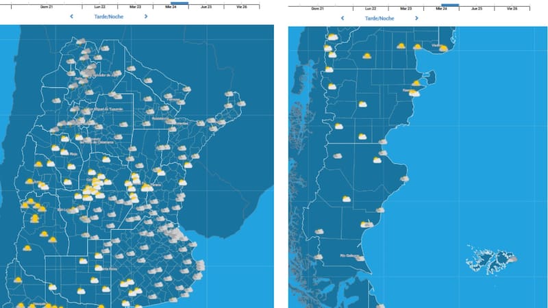 ¿Mesa adentro o afuera? Cómo estará el clima para Nochebuena en cada provincia. Foto: SMN