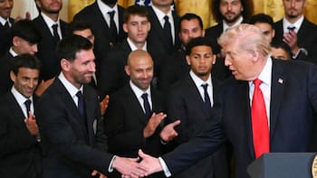 Inter Miami visitó la Casa Blanca y hubo foto de Trump con Messi