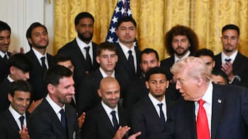Inter Miami visitó la Casa Blanca y hubo foto de Trump con Messi