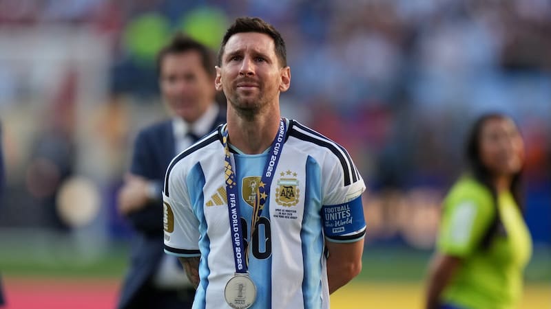Messi rompió en llanto tras la final perdida (Foto: AP Photo).