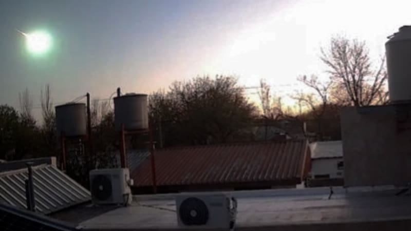 Una bola de fuego iluminó el cielo pampeano el 13 de septiembre a las 19.30 hs.