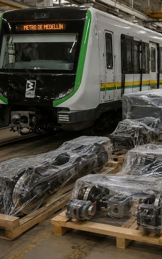 Es oficial | El Metro de Medellín recibirá piezas claves de India, China, España, Francia y Alemania: retomará su recorrido completo a partir del próximo año