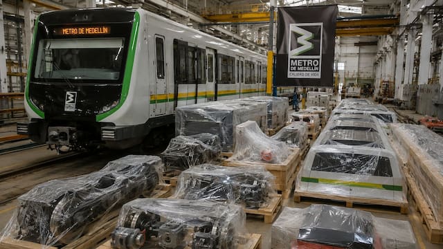 Es oficial | El Metro de Medellín recibirá piezas claves de India, China, España, Francia y Alemania: retomará su recorrido completo a partir del próximo año