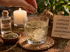 Vaso con agua, vinagre y orégano, el ritual para limpiar energías negativas, envidias y atraer abundancia al hogar