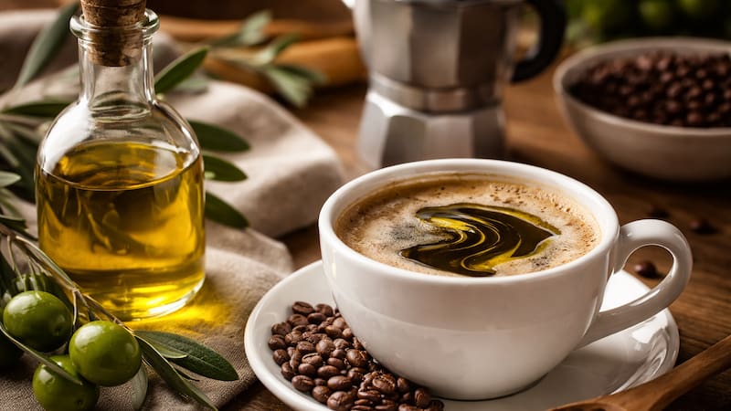 Mezcla café con aceite de oliva: para que sirve y por qué lo recomiendan. Fuente: IA.