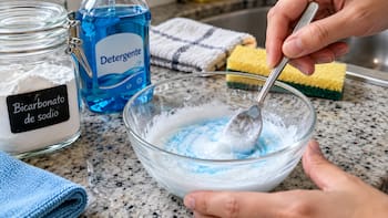 Mezclar bicarbonato de sodio y detergente: para qué sirve y cómo usarlo para limpiar el baño