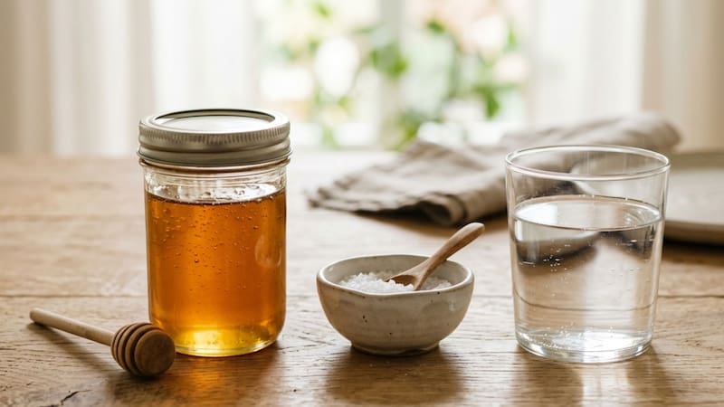 Mezclar agua, sal y miel: para qué sirve y por qué lo recomiendan.
