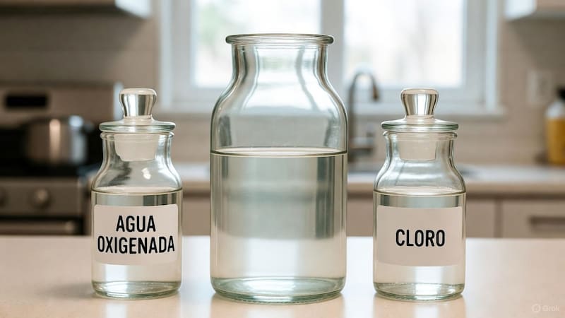 Mezclar agua oxigenada y cloro: por qué esta combinación es tan efectiva y para qué sirve
Fuente: Grok