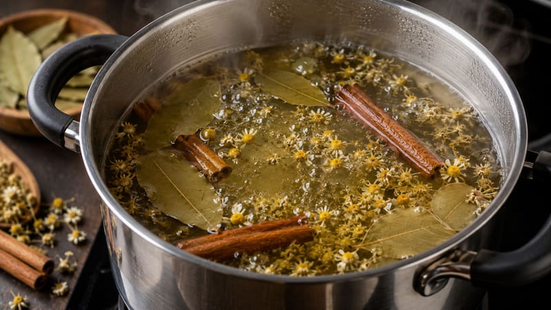 El té casero es muy fácil de preparar.