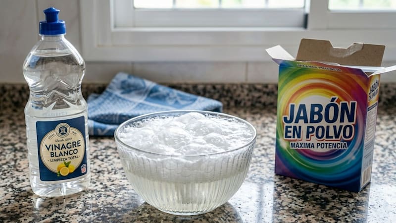 Mezclar jabón en polvo con vinagre, para qué sirve y por qué miles de personas lo hacen
Fuente: IA