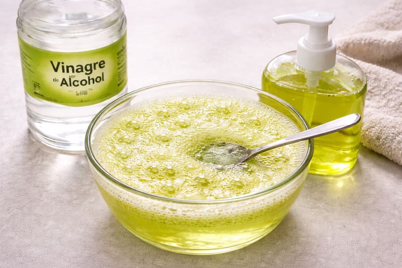 Mezclar jabón líquido con vinagre, para qué sirve y por qué miles de personas recomiendan hacerlo
Fuente: IA