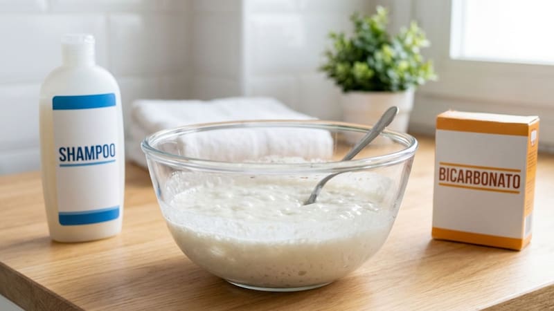 Mezclar shampoo con bicarbonato de sodio, para qué sirve y por qué recomiendan hacerlo
Fuente: IA