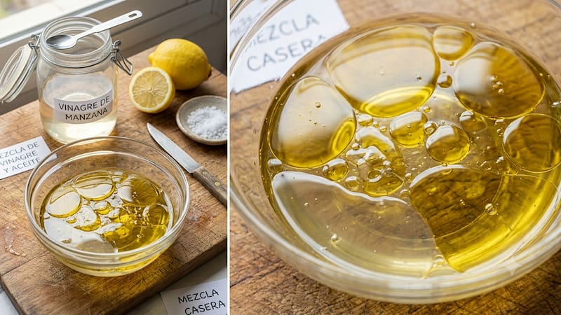 Mezclar vinagre de manzana con aceite neutro por qué lo recomiendan tanto y para qué sirve