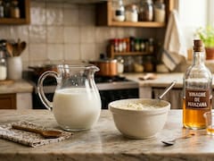 Mezclar leche con vinagre: para qué sirve y por qué recomiendan hacerlo