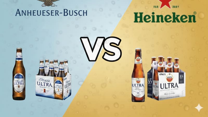 Anheuser-Busch acusó a Heineken de hacer una "copia ilegal" de la imagen de Michelob Ultra para Amstel en el mercado mexicano.