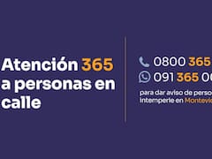 MIDES renueva números para recibir avisos sobre personas en situación de calle en Montevideo