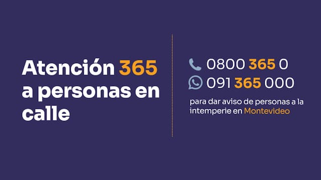 MIDES renueva números para recibir avisos sobre personas en situación de calle en Montevideo