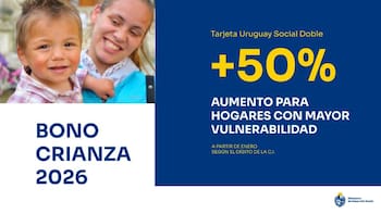 Mides anunció que aumentará un 50% el “bono crianza” para los hogares que tengan la Tarjeta Uruguay Social