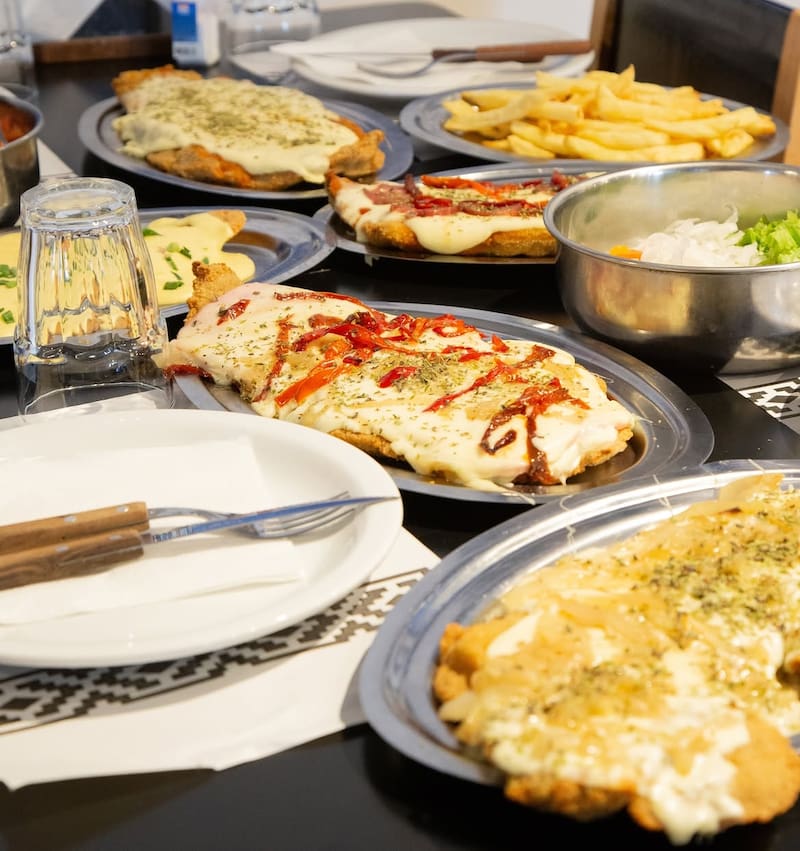 Las milanesas del Bodegón 17 de Agosto.