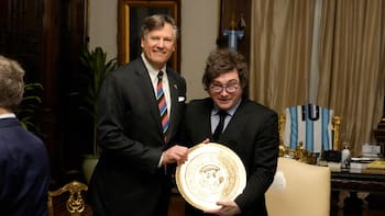Milei recibió a la misión de Trump en medio de las negociaciones por la ley Malvinas