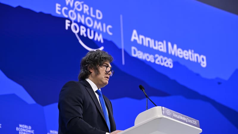 Javier Milei dio su discurso en Davos ante un auditorio semivacío