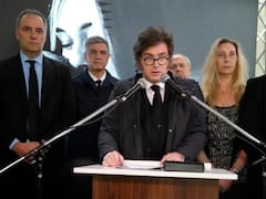 “Frente al terrorismo no puede haber tregua”: Milei habló en el acto por el atentado, en medio de tensiones con Irán