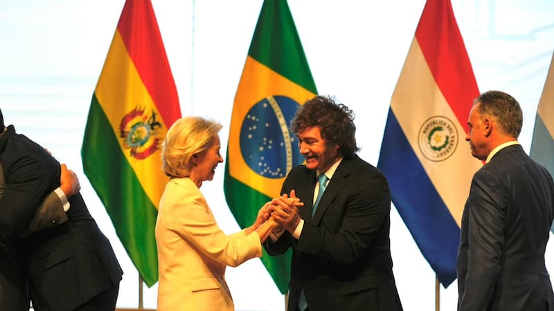 Milei, en firma del acuerdo Mercosur-UE