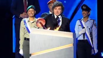 A horas del fin de la tregua, Milei fue parte de la celebración por la independencia de Israel: “Amigos, no solo socios”