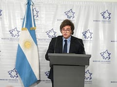 El presidente Javier Milei participa del acto por el Día del Holocausto