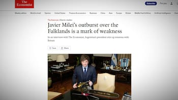 Malvinas: Milei habló con The Economist y puso a Hong Kong como modelo de negociación con Gran Bretaña