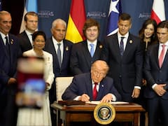 Junto a Milei y otros líderes, Trump anunció una nueva coalición militar y dijo que Cuba vive “sus últimos momentos”