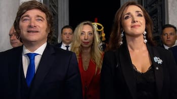Javier Milei y un frío saludo con Victoria Villarruel que la transmisión oficial no mostró