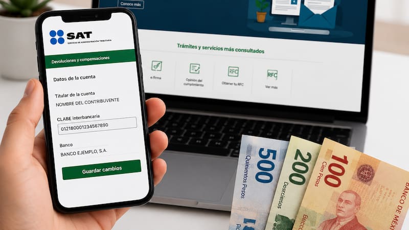 Miles de contribuyentes en México continúan esperando su devolución anual del SAT sin saber que un error clave en los datos bancarios puede frenar por completo el depósito.