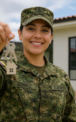Caja Honor y Colsubsidio lanzan ayuda para militares y policías que quieran comprar casa: recibirán hasta $30 millon
