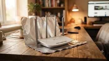 Colocar papel aluminio debajo del módem de WiFi: para qué sirve y por qué lo recomiendan
