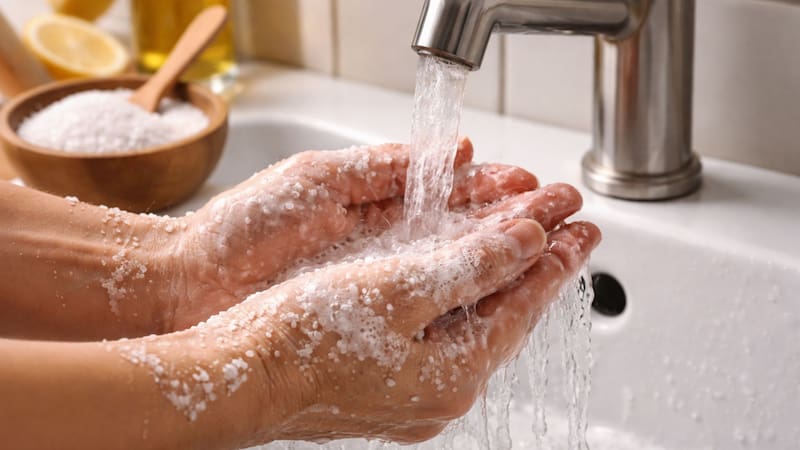 Mojar las manos en agua con sal: para qué sirve y por qué recomiendan hacerlo