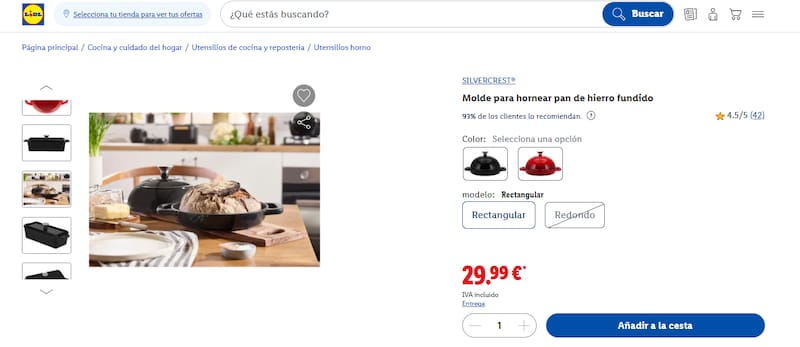 El aliado perfecto para los amantes de la cocina: este molde de hierro fundido de Lidl es perfecto para cocinar pan y otros alimentos.