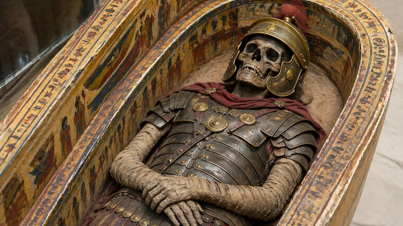 Una misión española descubrió un cementerio romano con momias al sur de El Cairo y halló piezas funerarias que aportan nuevos datos sobre el Egipto grecorromano.