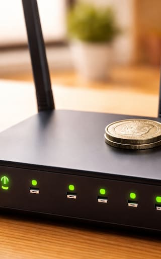 Colocar una moneda sobre el módem WiFi: por qué cada vez más personas lo hacen