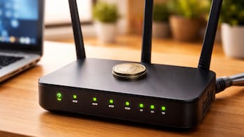 Colocar una moneda sobre el módem WiFi: por qué cada vez más personas lo hacen